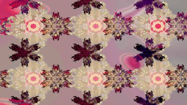 Çiçek kompozisyonu, el boyası, hassas şablon. Sevgililer günü ve tebrik kartı konsepti için şık bir davetiye. Manzaralı çiçek deseni. Üst görünüm, yumuşak bej rengi.