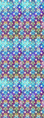 Raster illüstrasyonundaki çiçek desenli çizim. Renkli Bahar Teması eskiz kalıbı. Düz Çiçek Elementleri Tasarımı. Süslü kumaş deseni.