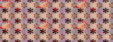 Raster illüstrasyonundaki çiçek desenli çizim. Suluboya stilinde bej renkte çiçekler.