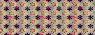 Taslak süsleme izi. Etnik Mandala havlusu. Raster Henna tarzı. Tebrik kartı geçmişi, boyama kitabı, arkaplan ve tekstil için kullanılabilir. Sınır Hindistan çiçek desenli paisley patentli.