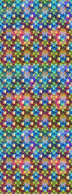 Modern çiçek arkaplanı. Halk tarzı. Parlak renkli çiçekleri ve mavi yaprakları olan harika bir çiçek deseni. Moda baskıları için zarif bir şablon.