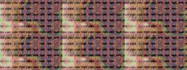 Çiçek izi. Çiçekler suluboya tarzında kahverengi renkte. Suluboya çizim deseni.