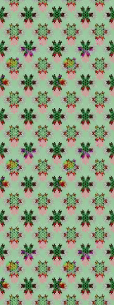 Güzel kumaş deseni. Raster illüstrasyonundaki çiçek desenli çizim. Düz Çiçek Elementleri Tasarımı. Renkli Bahar Teması çizim şablonu.