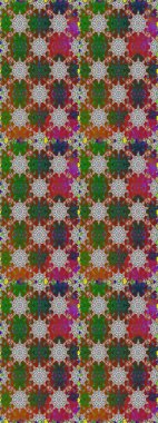 Raster illüstrasyonu. Çiçek ve yapraklı karalama şeklinde Raster çiçek deseni. Nazikçe, bahar çiçekleri kahverengi ve gri renklerde.