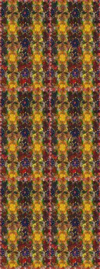 Çiçek arkaplan. Çiçekli tebrik kartı. Raster illüstrasyonu. Suluboya çiçek buketi. Doğum günü kartı ya da düğün davetiyesi. Kahverengi ve sarı renklerde.