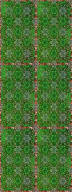 Çiçekli karalama şeklinde Raster çiçek deseni. Nazik, narin çiçek arkaplanı. Yeşil ve kahverengi renkte çiçekler.