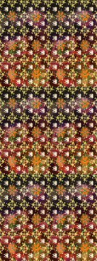 Kahverengi ve gri renklerde. Kahverengi ve gri renkte kahverengi ve gri papatya deseni. Raster illüstrasyonu.