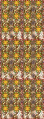 Küçük çiçekte güzel bir desen. Çiçekli yaz çiçekleri. Moda baskıları için zarif bir şablon. Motley illüstrasyonu. Küçük renkli çiçekler. Çizim.