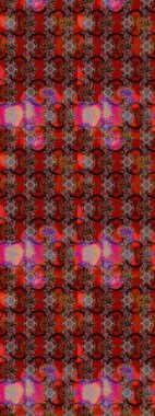 Raster düz çiçek çizim deseni. Hediye ambalaj kağıdı, tebrik kartları, posterler ve pankart tasarımı. Kahverengi renkte çiçekler.