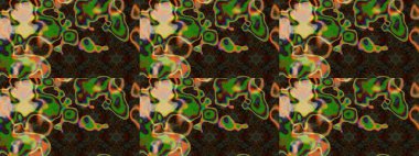 Raster düz çiçek çizim deseni. Hediye ambalaj kağıdı, tebrik kartları, posterler ve pankart tasarımı. Kahverengi renkte çiçekler.