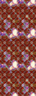 Çiçekli karalama şeklinde Raster çiçek deseni. Nazik, sevimli çiçek arkaplanı. Kırmızı renkte çiçekler.