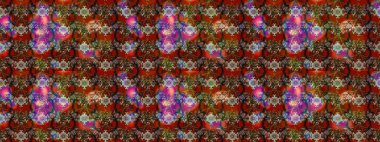 Kahverengi renkte kahverengi papatya deseni. Raster illüstrasyonu. Kahverengi renklerde.