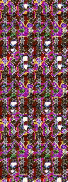 Çok renkli, zarif küçük çiçekler ve gri renkli komik böcekler, raster desen, illüstrasyon.