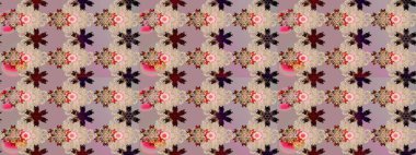 Raster illüstrasyonundaki çiçek desenli çizim. Tarafsız renklerde çiçekler. Düz Çiçek Elementleri Tasarımı. Renkli Bahar Teması çizim şablonu.