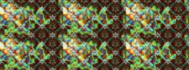 Düz Çiçek Elementleri Tasarımı. Renkli Bahar Teması eskiz kalıbı. Yeşil renkli çiçekler. Raster illüstrasyonunda çiçek deseni çizimi.