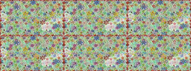 Çiçekli el, pürüzsüz desen çizmiş. Modern gelişim, nötr raster arka plan duvar kağıdı çizimi, klasik çizgi, desenli desenli çiçekler, çiçekli süsler..