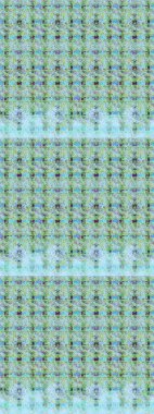 Tarafsız renklerde çiçekler. Raster illüstrasyonu. Raster illüstrasyonu. Çiçek desenli çizim. Asya tekstil tarzında.