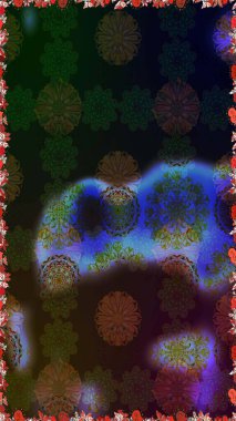 Kahverengi ve gri renkte çiçekler. Suluboya, elle çizilmiş. Raster hisseleri. Kusursuz arkaplan deseni.