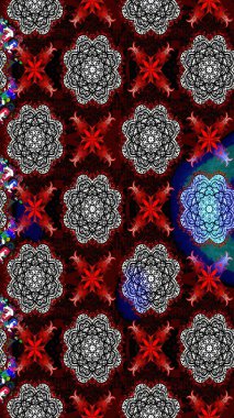 Kumaş desenli papatya çiçeği detayı. Siyah renkte çiçekler.