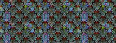 Raster illüstrasyonu. Küçük çiçekli basit bir çiçek çizimi. Mavi renkte şirin çiçekler. Moda baskısı, albüm, ambalaj kağıdı, duvar kağıdı için zarif dekoratif süslemeler..