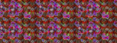 Küçük gri çiçeklerle oldukça eski bir besin torbası deseni. Tekstil, kumaş, kapaklar, duvar kağıtları, baskı, paket, koleksiyon defteri, örgü, dekupaj için çiçek arkaplanı..