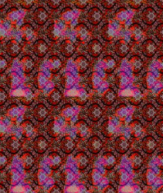 Raster illüstrasyonu. Şirin çiçek elementleri. Kahverengi renkli çiçekler. Çizim.