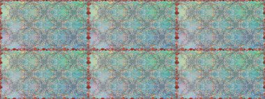 Tarafsız ve mavi renkte çiçekler. Raster illüstrasyonunda kusursuz çiçek deseni.