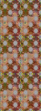 Çiçekler suluboya seamless modeli. Raster şık kumaş deseni.