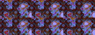 Küçük çaplı çiçeklerdeki basit şirin desenler. Tekstil veya kitap kapakları, imalat, duvar kağıtları, baskı, hediye paketi ve yapıştırma kitabı için çiçek eskizi geçmişi. Raster illüstrasyonu.