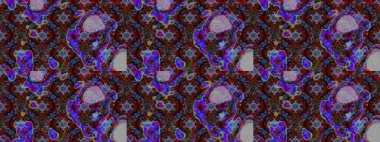 Çiçekli çiçek deseni, suluboya. Kahverengi renkli çiçekler. Renkli Bahar temalı eskiz kalıbı. Düz Çiçek Elementleri Tasarım Raster illüstrasyonu.