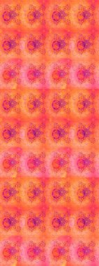 Anti-stres için soyut örnek sayfası. Turuncu renklerde. Raster illüstrasyonu.