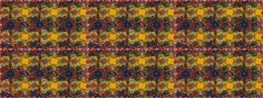 Yapraklı kusursuz desen. Şirin, zarif çiçekler Raster illüstrasyonu. Poster ya da kapak için arka plan. Davetiye ve kartpostal tasarımı için dekoratif çiçek unsurları. Tekstil için figür.