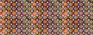 Raster çiçek desenli çiçek deseni, yapraklar, dekoratif elementler, sıçrama, lekeler, el çizimi kontur çizgileri ve Doodle çizim stili, grafik raster çizim çizimi.