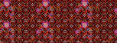 Raster illüstrasyonundaki çiçek desenli çizim. Kahverengi renkte çiçekler.