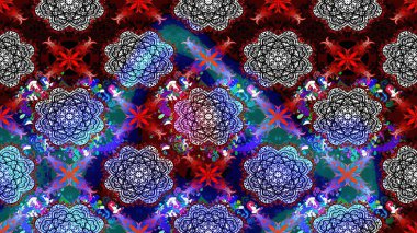 Çiçekli çiçek deseni, suluboya. Raster deseni. Küçük çiçekte güzel bir çiçek deseni..