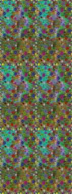 Yeşil ve kahverengi renkli çiçekler. Çiçeksiz desenli arka plan, darbeler, sıçramalar, yaz çiçekleri. Raster illüstrasyonu.