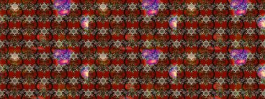 Çiçek desenli çizim. Raster illüstrasyonu. Asya tekstil tarzında. Kahverengi renkli çiçekler. Renkli Bahar Teması eskiz kalıbı. Düz Çiçek Elementleri Tasarımı.