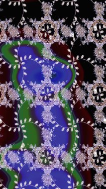 Küçük renkli çiçekler. Küçük çiçekte güzel bir desen. Moda baskıları için zarif bir şablon. Robot resim. Çiçekli yaz çiçekleri. Motley illüstrasyonu.