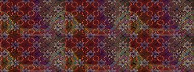 Çiçekler, dallar, bitkiler ve çiçekler. Raster illüstrasyonu. Güzel kumaş deseni. El çizimi.