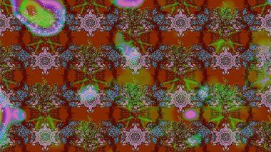 Çizim çiçek deseni duvar kağıdı, web sitesi arka planı, ambalaj kağıdı, davetiye, broşür, afiş veya web sitesi için kullanılabilir. El çizimi Raster çizimi. Parlak elementlerin.