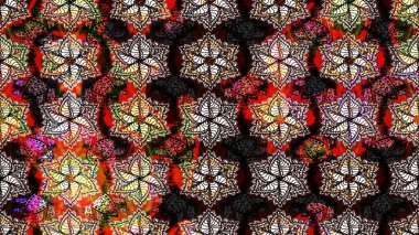 Suluboya çiçekli çiçek deseni. Raster illüstrasyonu. Siyah renkte güzel tekstil.