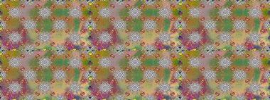 Kusursuz bir mahsul. Raster Şirin kumaş deseni. Düz Çiçek Elementleri Tasarımı. Renkli Bahar Teması Kusursuz Arkaplan.