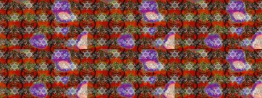 Organik motif arka planı. Çizim kalıbı. Raster illüstrasyonu. Ultraviyole kumaş deseni.