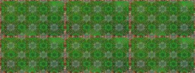 Çiçekli karalama şeklinde Raster çiçek deseni. Nazik, narin çiçek arkaplanı. Yeşil ve kahverengi renkte çiçekler.