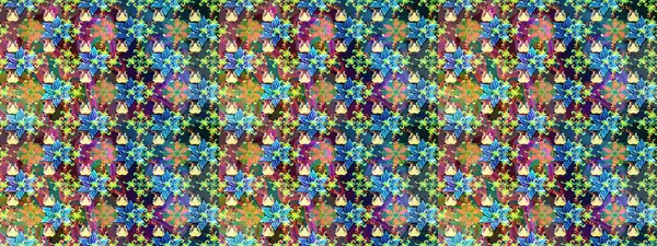 Soyut çiçek çizim kalıbı arka planı. Küçük çiçekteki sevimli çiçek deseni. Raster deseni. Raster illüstrasyonu. Mavi renklerde.