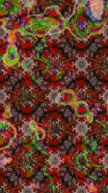 Üst manzara, yumuşak stil. Kahverengi renkte manzaralı çiçek deseni. Çiçek kompozisyonu, el boyası, hassas şablon. Sevgililer günü ve tebrik kartı konsepti için şık bir davet.