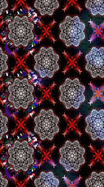 Bahar çiçekleriyle güzel bir çiçek deseni çizmişsin. Raster illüstrasyonu. Güzel kumaş deseni.