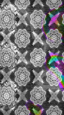 Raster Hip kumaş deseni. Eskiz Vintage Çiçek Deseni.