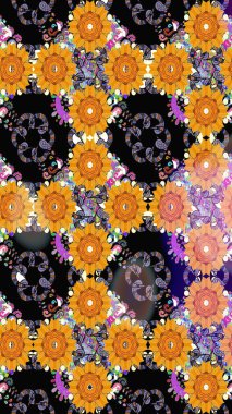 Raster 'ın taze dokusu. Klasik çiçek desenli. Yumuşak fayans. Yumuşak pamuk tasarımı. Paketleme, tekstil, duvar kağıdı için çiçek arkaplanı.