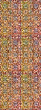 Çiçekli karalama şeklinde Raster çiçek deseni. Yumuşak, bahar çiçekli arka plan. Kahverengi ve bej renkli çiçekler.